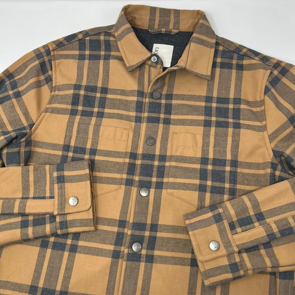 Vuori Other - Vuori Plaid Coastside Shirt Jacket Brown Fleece Lined Shacket Mens Small V246